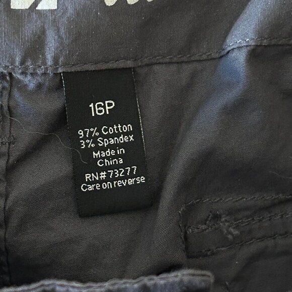 Apt. 9 Dark Gray Utility Skimmer Cuffed Pants Size 16P - Picture 6 of 6